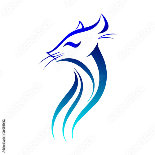 Purple Wolf Logo is simple and elegant