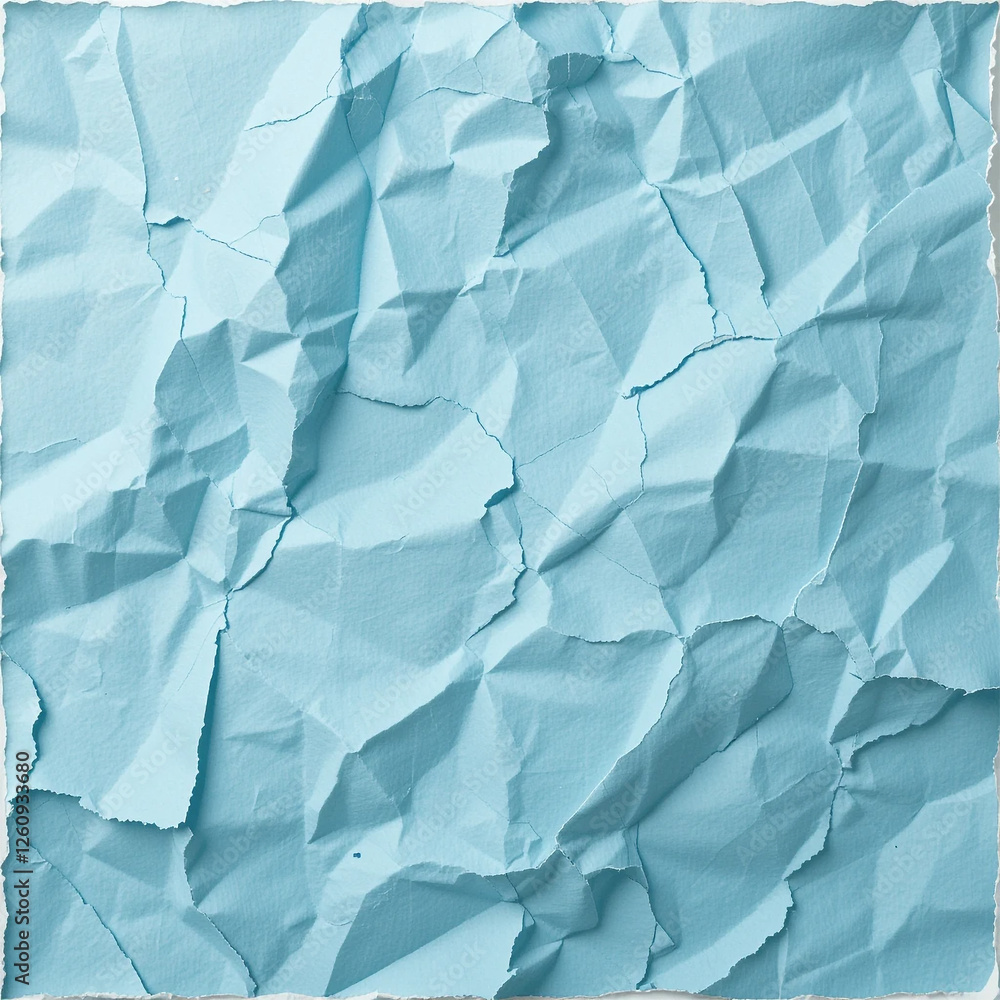 Obraz premium blue crumpled paper