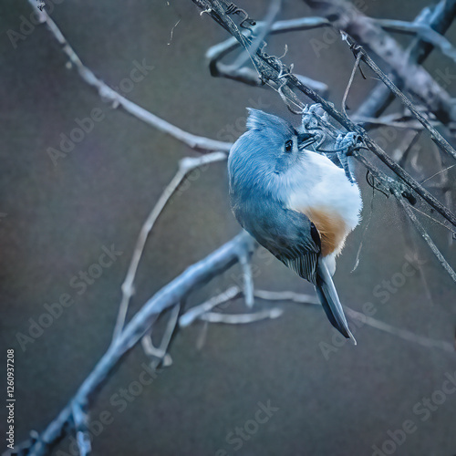 Obraz na płótnie Tufted Titmouse w salonie