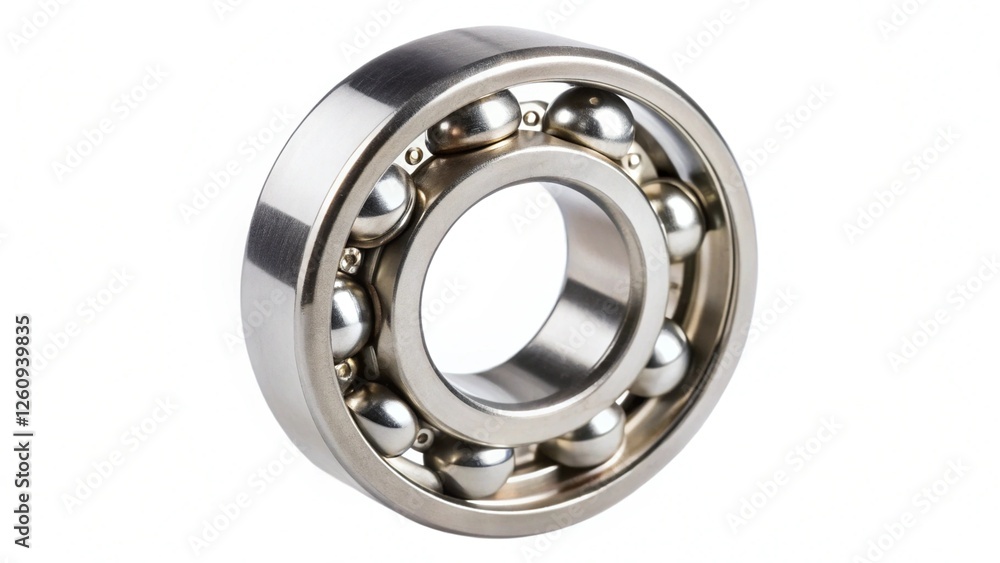 ball bearing on white background ball bearing on white background