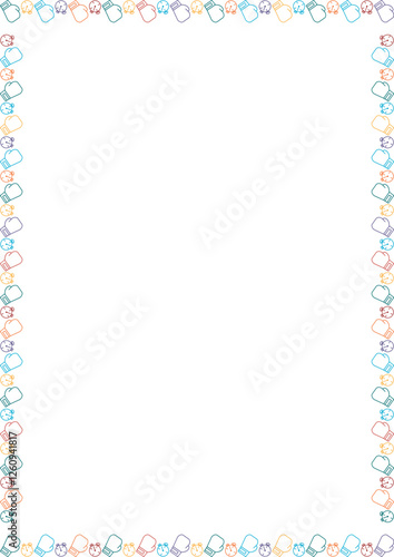 Boxing game frame. Colorful design for players template. Frame with empty space for your text