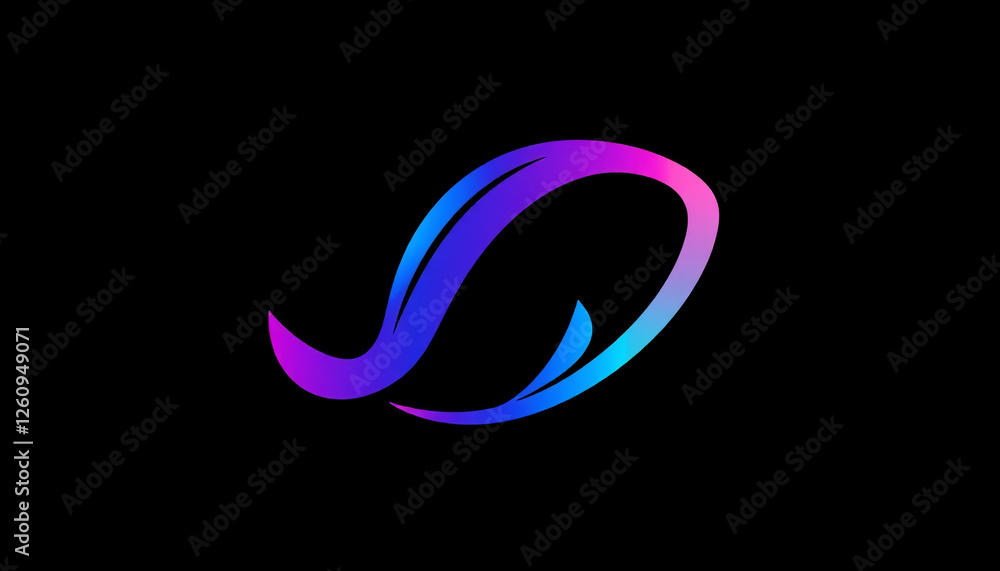 A futuristic neon blue and pink abstract logo design on a black background, ideal for technology, gaming, or branding concepts. A futuristic neon blue and pink abstract logo design on a black background, ideal for technology, gaming, or branding concepts.