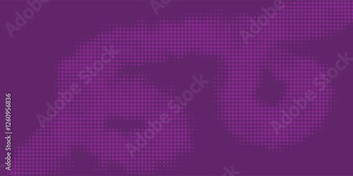 Abstract dots halftone pattern purple color gradient texture background vector illustration modern