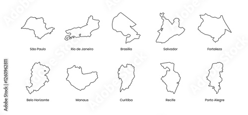 Brazil city map