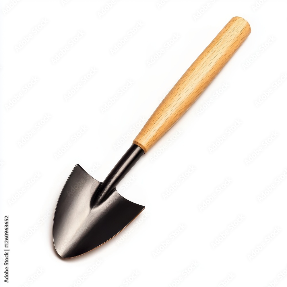 Sleek Garden Hand Tool with Wood Handle and Sharp Metal Blade Sleek Garden Hand Tool with Wood Handle and Sharp Metal Blade