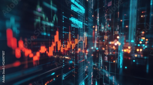 A crypto hub with encrypted transactions and holographic analytics