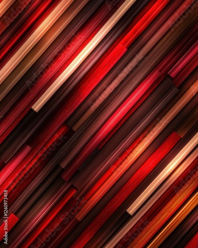 Vibrant Red and Brown Abstract Background with Vertical Lines