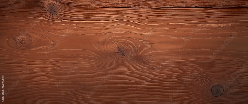 Naklejka premium This minimalist wallpaper showcases rich brown wood with distinct grain patterns. The warm tones create a calming atmosphere, ideal for contemporary interior design