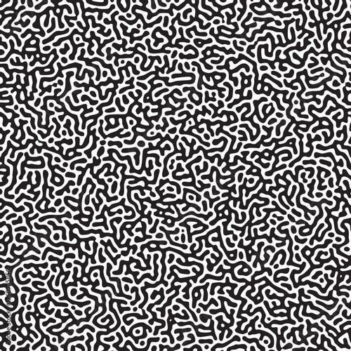 Turing-inspired texture showcasing reaction-diffusion patterns with organic designs resembling natural structures