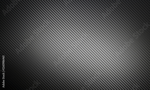 Fototapeta Naklejka Na Ścianę i Meble -  Dark carbon fiber background showing diagonal weave pattern