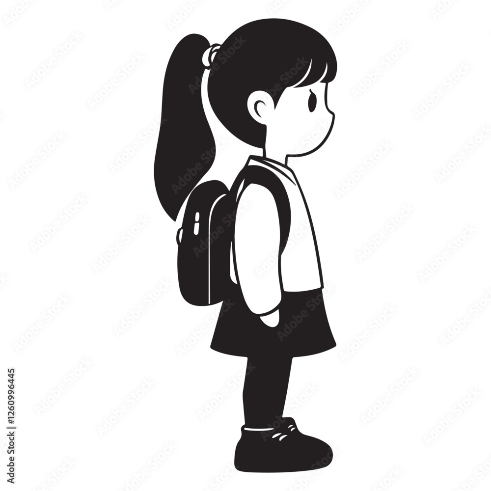 Back to School Character – Minimalist Student Design Back to School Character – Minimalist Student Design