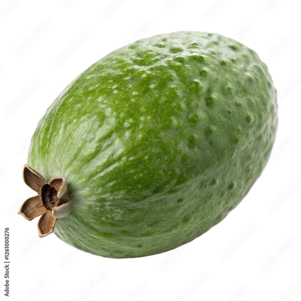 Feijoa fruit isolated on transparent background Feijoa fruit isolated on transparent background