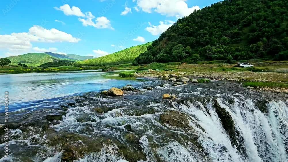 Natural waterfall in lush Marivan: cascading water over rocks into a serene pool.
📍Marivan - Kurdistan Natural waterfall in lush Marivan: cascading water over rocks into a serene pool.
📍Marivan - Kurdistan