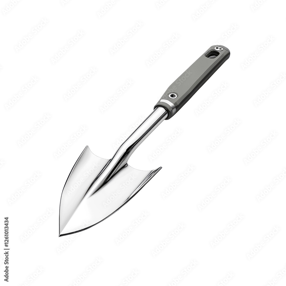 Modern Stainless Steel Hand Trowel with Ergonomic Gray Handle for Gardening Modern Stainless Steel Hand Trowel with Ergonomic Gray Handle for Gardening