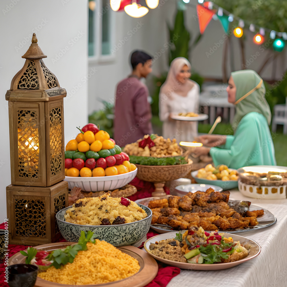 Obraz premium eid ul fitr buffet
