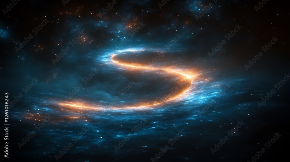 Celestial Stream A Glowing Trail Across The Cosmos Celestial Stream A Glowing Trail Across The Cosmos