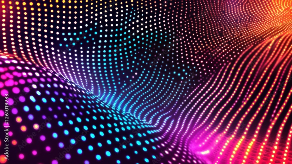 Abstract Colorful Light Wave Background Abstract Colorful Light Wave Background