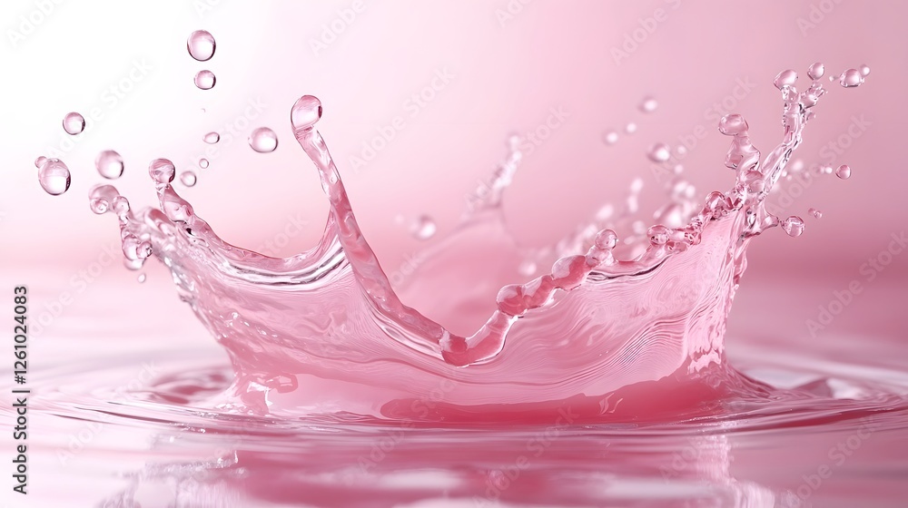 custom made wallpaper toronto digitalMesmerizing abstract image showcasing the ethereal beauty of a water splash in soft pastel pink hues The fluid dynamics and movement of the liquid create an elegant soothing