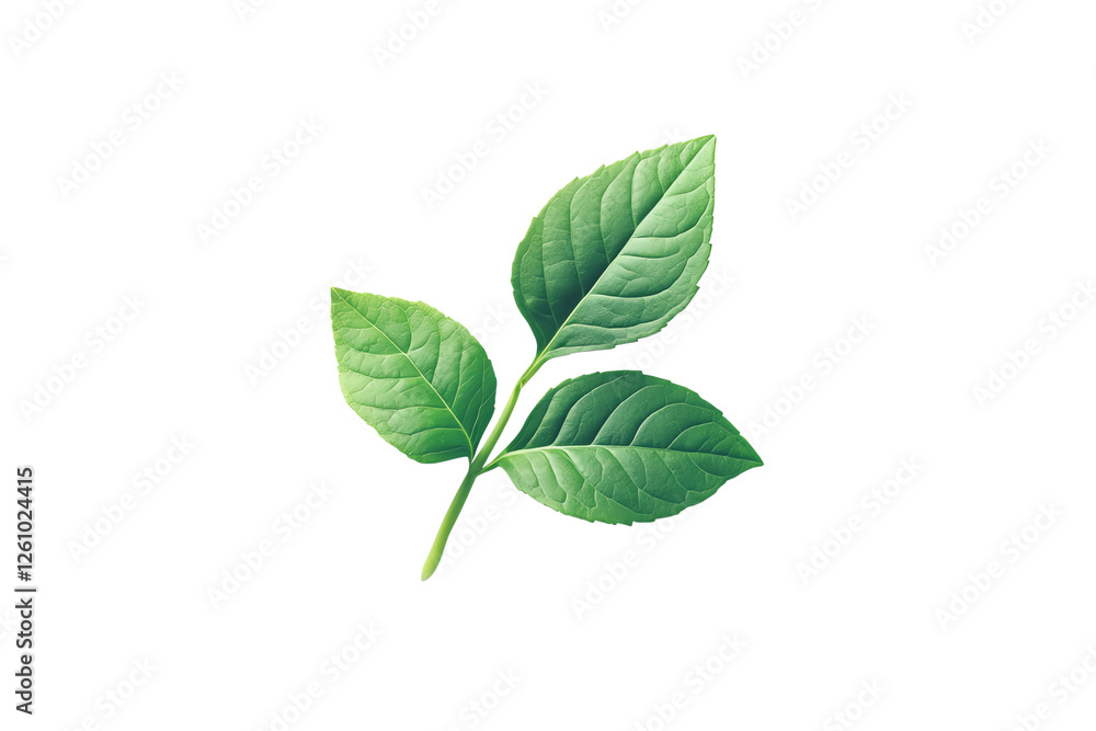 A green plant leaf with intricate veins, isolated on a white background, showcasing its natural beauty and freshness. A green plant leaf with intricate veins, isolated on a white background, showcasing its natural beauty and freshness.
