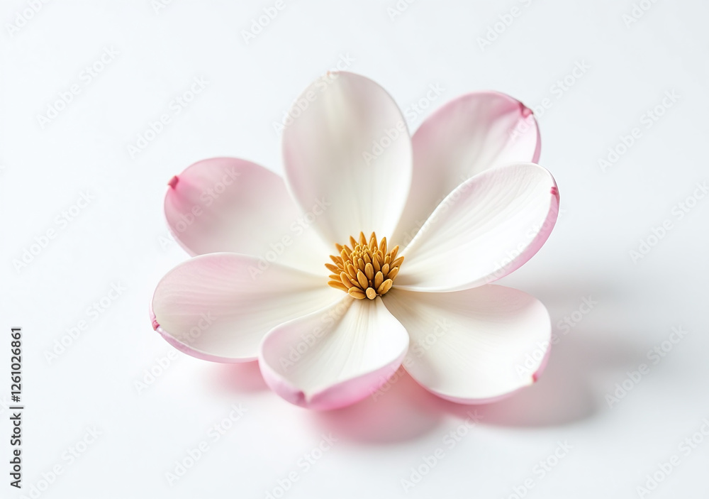 beautiful magnolia flower sits alone crisp white beautiful magnolia flower sits alone crisp white