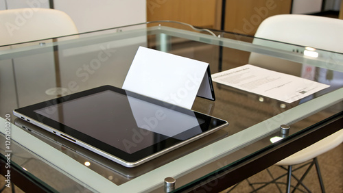 Tablet on the Table.