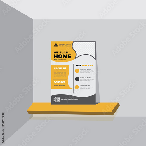 luxury modern vector agriculture restaurant travel architecture business flyer design