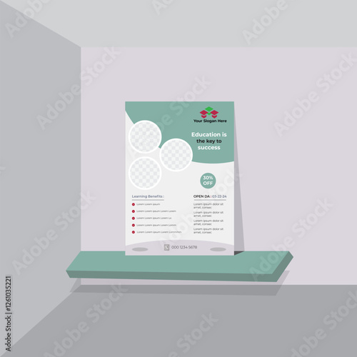 luxury modern vector agriculture restaurant travel architecture business flyer design