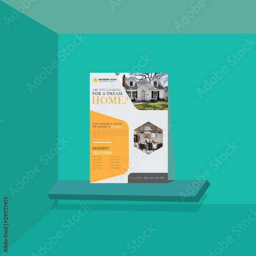 luxury modern vector agriculture restaurant travel architecture business flyer design