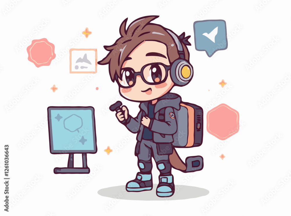 Tech Industry Trends in Stylish Abstract Vector Design Tech Industry Trends in Stylish Abstract Vector Design