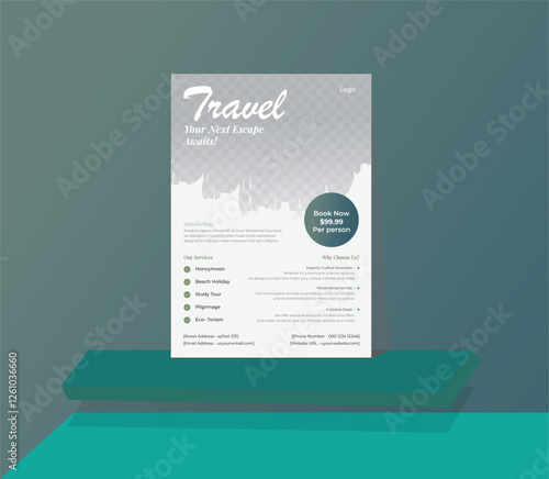 luxury modern vector agriculture restaurant travel architecture business flyer design