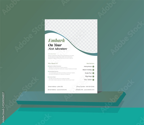 luxury modern vector agriculture restaurant travel architecture business flyer design