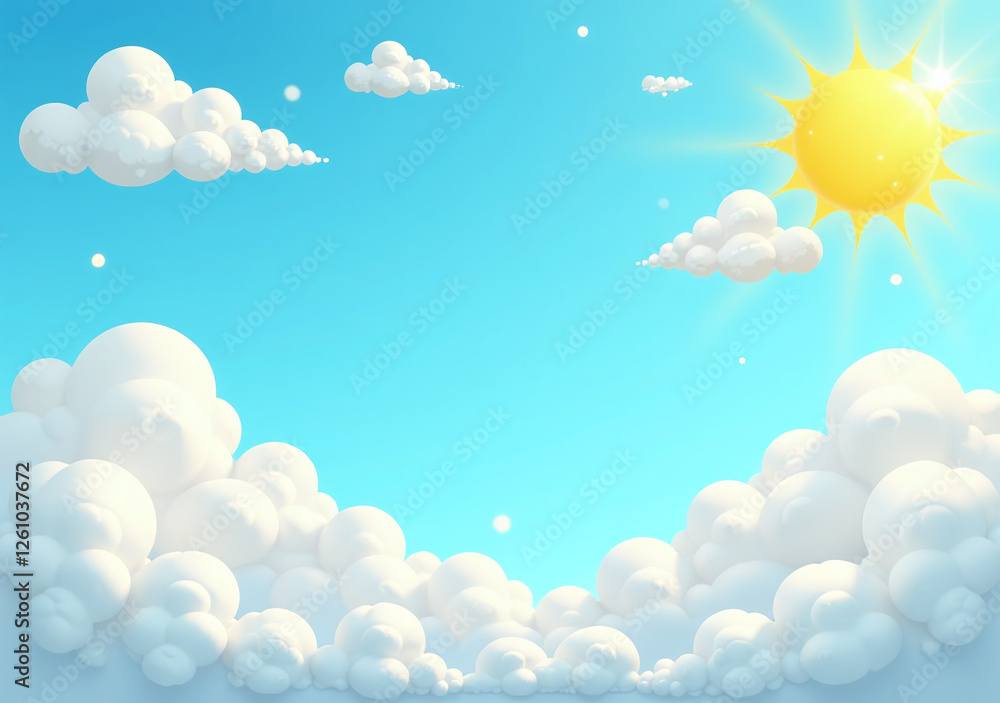 cartoon clouds borders decorate vector banners bright days warm climates summer spring weather forecasts cartoon clouds borders decorate vector banners bright days warm climates summer spring weather forecasts