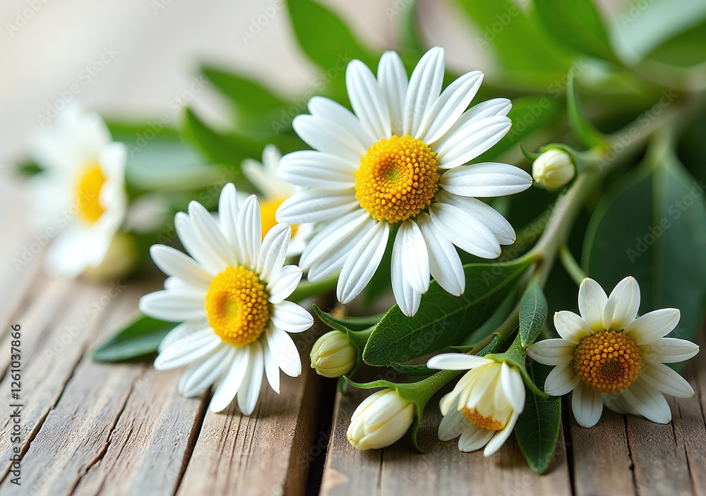 Obraz premium chamomile herb often used teas due calming properties found mainly leaves