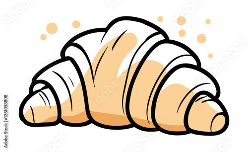 Rogal croissant ilustracja