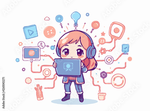 Digital Transformation Concept with Futuristic Elements
