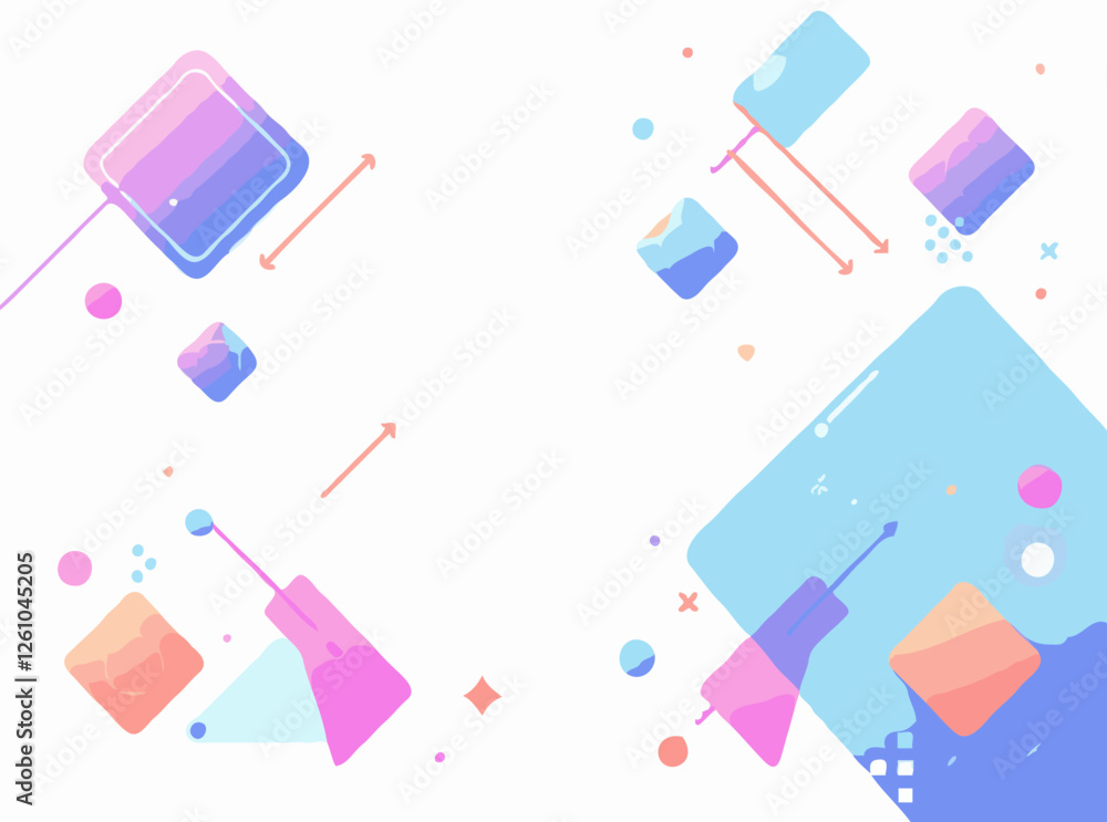 Abstract Tech Background with Geometric Shapes Abstract Tech Background with Geometric Shapes