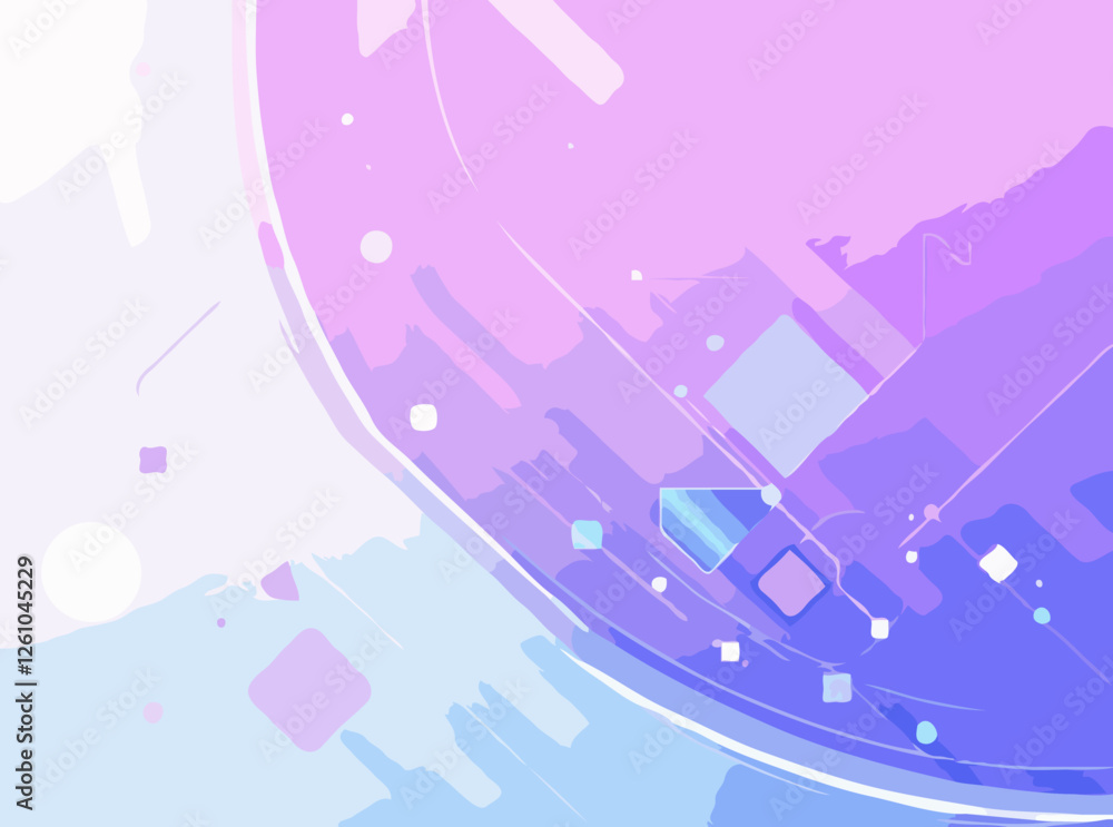 Fototapeta premium Abstract Tech Background with Geometric Shapes