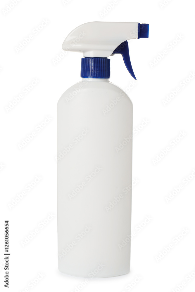 Spray bottle of cleaning product isolated on white Spray bottle of cleaning product isolated on white