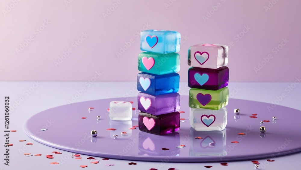 love cubes , AI Generated.