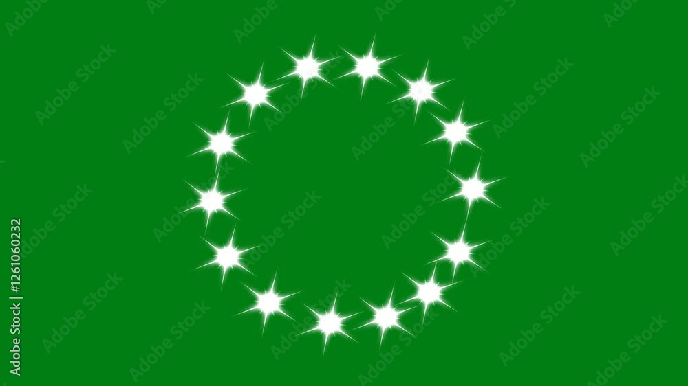 Twinkling Stars in Vector Style with Glittering Effect on Green Screen for Festive Animation or Cosmic Effects. loop Shimmering magic stasr flash or glitter motion explosion. 4k Twinkling Stars in Vector Style with Glittering Effect on Green Screen for Festive Animation or Cosmic Effects. loop Shimmering magic stasr flash or glitter motion explosion. 4k