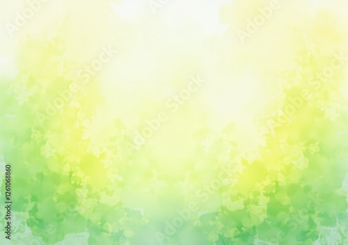 soft yellow green hues blend serene watercolor background perfect spring artwork