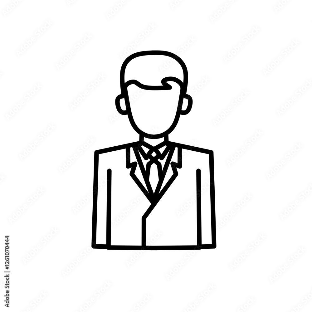 business man icon isolated on transparent background business man icon isolated on transparent background