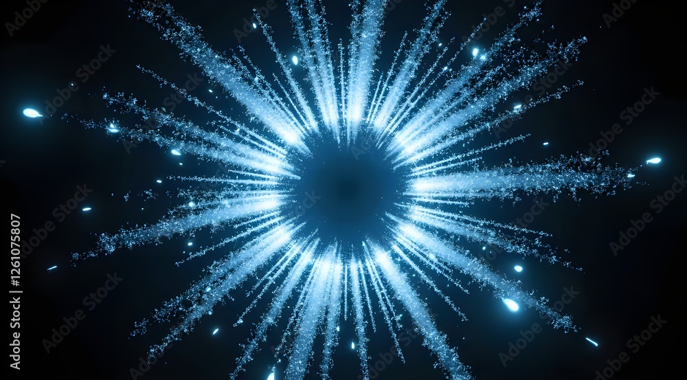 Fototapeta premium Energy beam burst