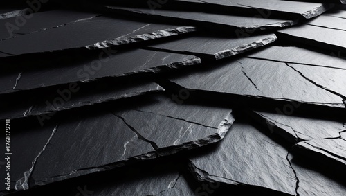 Obraz na płótnie black floor texture , AI Generated. w salonie
