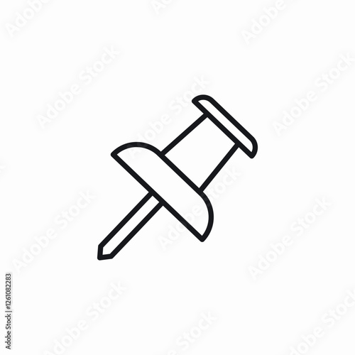 board pin icon sign vector