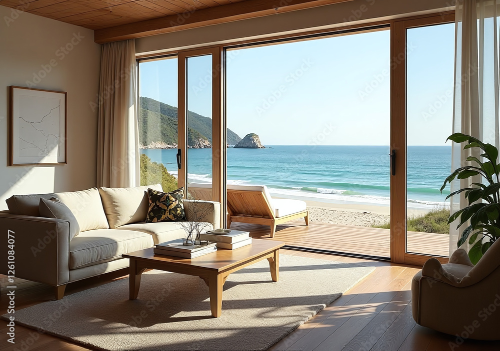 wooden floors complement ocean views perfectly relaxing beach setting natural wooden floors complement ocean views perfectly relaxing beach setting natural