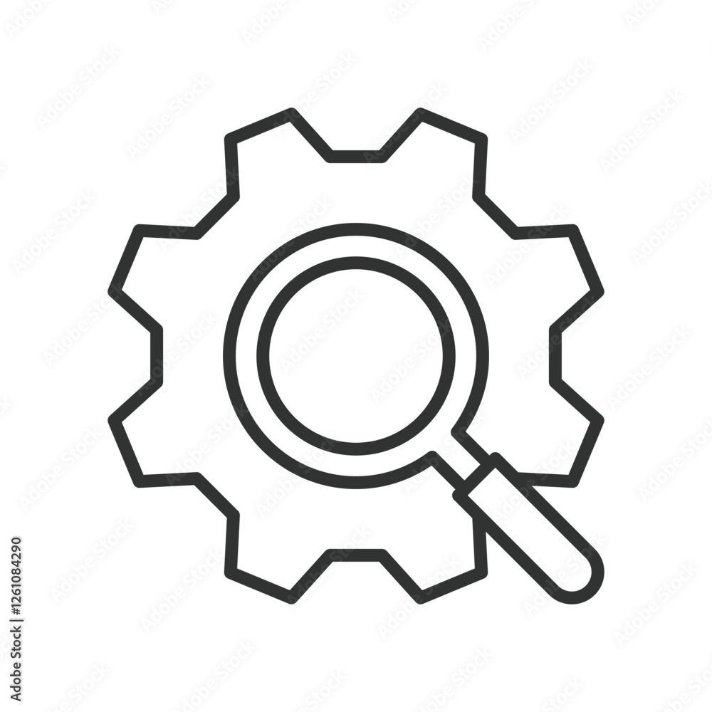 Search icon in line design. Search, magnifying glass, find, lookup, explore, zoom, investigation on white background vector. Search icon in line design editable stroke icon Search icon in line design. Search, magnifying glass, find, lookup, explore, zoom, investigation on white background vector. Search icon in line design editable stroke icon