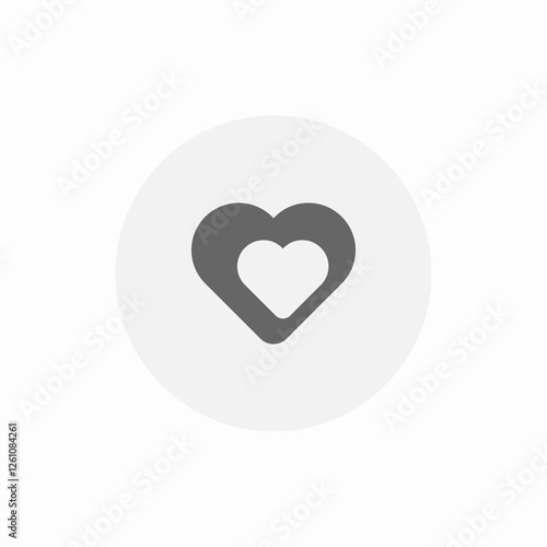 heart expression icon sign vector