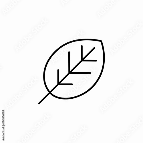 leaf details icon sign vector