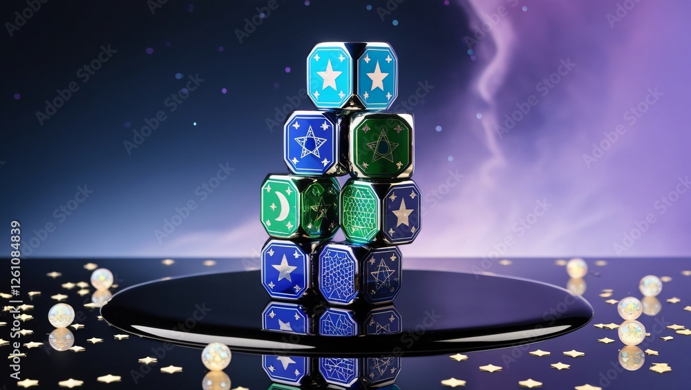 magic dices , AI Generated.